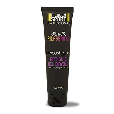 PILOGEN Crema Relajante Pre/Post Carrera con Harpago 100ml, Unisex-Adult, Black, One Size