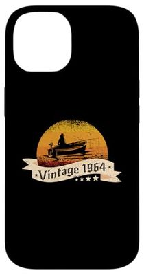 Fisher-men Vintage born 1964 Birthday Fishing-boat Fishing Case for iPhone 14
