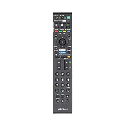 Common TV CTVSY01 - Controlo remoto universal (compatível com televisores Sony) cor preta
