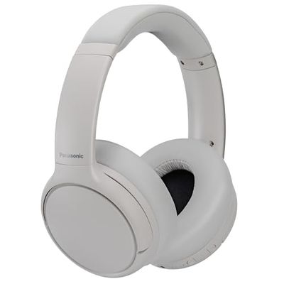 Panasonic M600, Auriculares inalámbricos con Cancelación Activa de Ruido Híbrida, Diseño Giratorio Supraaural, Bluetooth 5.3, Micrófono Integrado, hasta 65 Horas De Reproducción, Blanco, RB-M600BE-C