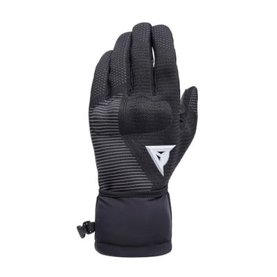 Dainese - Knit Gloves,Guantes Térmicos de Esquí, Refuerzos en la Palma, Tecnología de Pantalla Táctil,Negro,Hombre