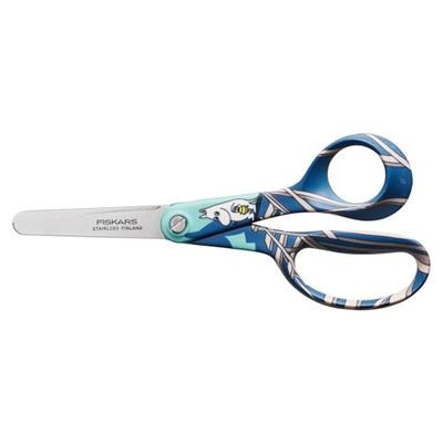 Fiskars X Moomin Ciseaux pour Enfants avec Design Moomin, pour Droitiers, longueur : 13 cm, lames de sécurité en acier inoxydable, Moomin, 1067189