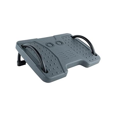 TOOQ TQFR0601-G - Repose-pieds inclinable, pour le bureau et la maison, surface antidérapante, couleur grise