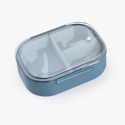 Nuvita 4420 Lunchbox met 490 ml inhoud, babyvoedselcontainer, levensmiddelencontainer, poederblauw