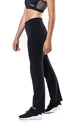 DAVEDANS - Pantaloni Lunghi Dritti, da Donna, Colore: Nero, XL