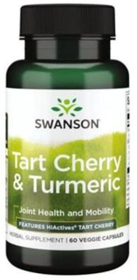 Swanson - Tart Cherry & Turmeric | Joint and Inflammatory Support - 60 Veggie Capsules