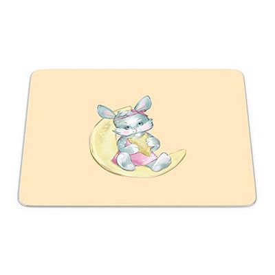 Bonamaison, Tapis de Souris Rectangle Imprimé Numériquement, Fond Antidérapant, pour Bureau et Maison, Taille: 22x18cm
