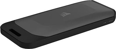 Corsair EX100U 2 to Disque de Stockage Portable USB Type-C - Ultrarapide avec n’Importe Quel PC/Mac/Console, Connexion Gen2 x2, avec Ses Câbles Type-C et Type-A Inclus - Noir