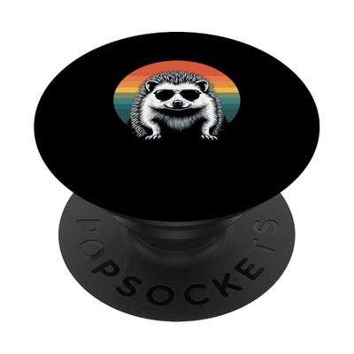 Erizo Con Gafas De Sol Diseño Gráfico Cool Erizo PopSockets PopGrip Adhesivo