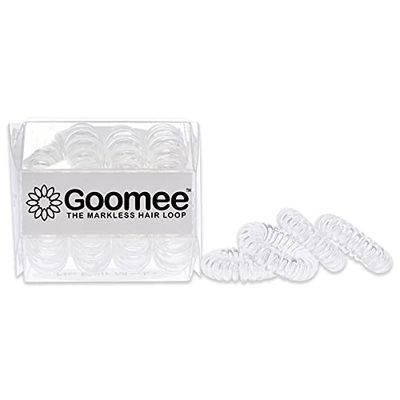Goomee The Markless Hair Loop Set - Diamond Clear For Women 4 Pc Hair Tie