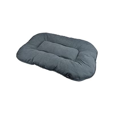 LOVE STORY Cuscino Fiocco Microfibra Pelle di Pesca 69 x 52 x H5 cm, Softy Carbone