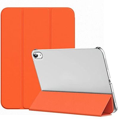 Atiyoo iPad 10th Generation Case, iPad 2022 Generation Slim Case with Auto Wake and Sleep, Heavy Duty Shockproof Case, Hybrid Trifold Stand Protective Cover, Orange