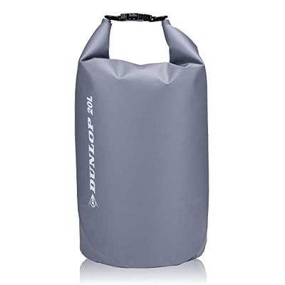 Dunlop Drybag - 20 Liter - Waterdichte Tas - Dry Bag van Duurzaam PVC - Stof- en Waterdichte zak - Incl. Verstelbare Schouderband - Unisex - Grijs