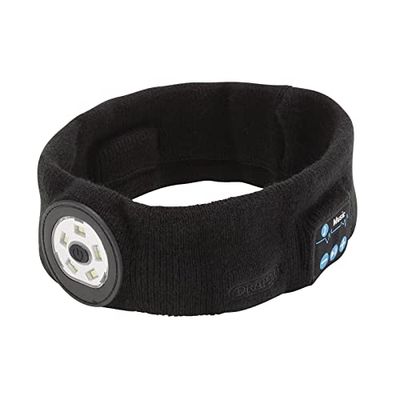 Draper 28344 - Fascia ricaricabile wireless intelligente con torcia a LED e cavo di ricarica USB, nero, taglia unica