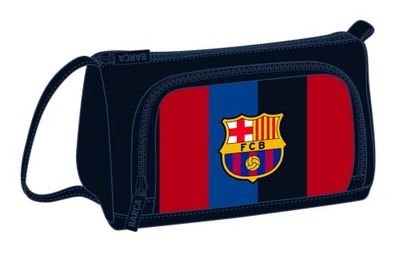 Safta, Barcelona Pennenetui met opklapbare tas, 22/23, 200 x 85 x 110 mm, uniseks kinderen, marineblauw en granaatrood, standaard, marineblauw en granaatrood, Standaard