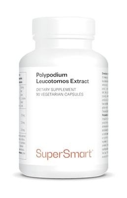 Supersmart - Polypodium Leucotomos Extract - Natural Skin Care & Protection - Anti Aging & Powerful Antioxidant Supplement | Non-GMO & Gluten Free - 90 Vegetarian Capsules