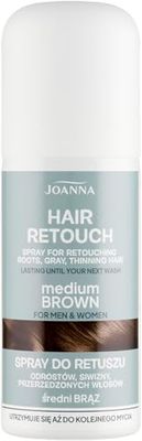 JOANNA Spray di attacco marrone medio 75 ml – Rivestimento dei capelli grigi & Approcci rinnovabili – Copertura continua – Effetto cashmere – Risultato del colore naturale – Spray ricostituito
