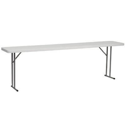 Flash móveis RB-1896-GG 45,72 cm por 96 polegadas, comprimento de granito mesa de formação dobrável de plástico, cinzento/branco