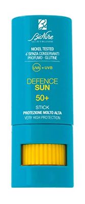 Bionike Defence Sun SPF 50+ solpinne med sheasmör lokalt skydd för känsliga zoner (läppar, näsa, öron), Nei, ärr, tatueringar, stärker och hudreparation, 9 ml