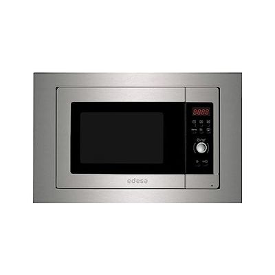 EDESA Microondas EMW 2020-I-X Marco Encastre Integrado, Capacidad de 20 litros, 5 Niveles de Potencia, Potencia 700W Acabado en Acero Inoxidable