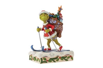 Enesco The Grinch by Jim Shore Grinch - Figura de esquí