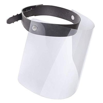 Panaro – transparant vizier voor het gezicht, spatwaterdicht, met schuimrubberen frame en verstelbaar PET-vizier, PPVISOR, 100% Made in Italy, set met 5 vizieren