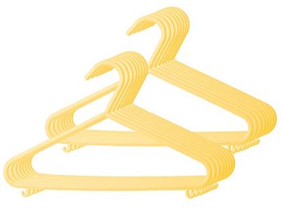 Bieco - Perchas infantiles, colores lisos amarillo amarillo Talla:16 Stück
