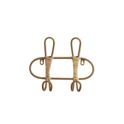 Romimex Perchero de Pared Natural Mimbre 27 x 21 x 8 cm