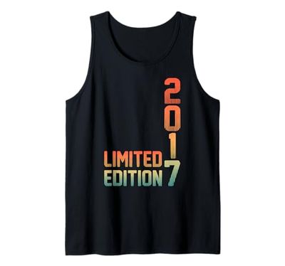 8th Birthday Gifts Men Women 8 Years Old Vintage 2017 Tank Top