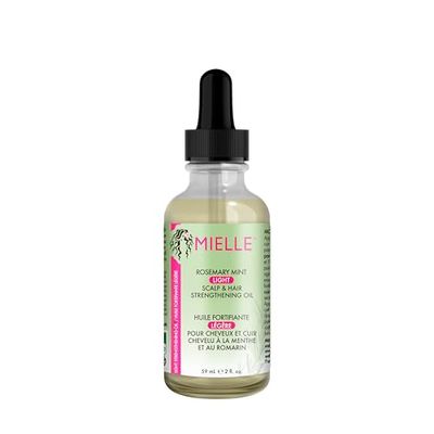 Mielle Rosemary Mint Scalp and Hair Strengthening Oil Light, Biotin Infused, Ideal for Low Porosity Hair, 59 ml (Pack of 1)
