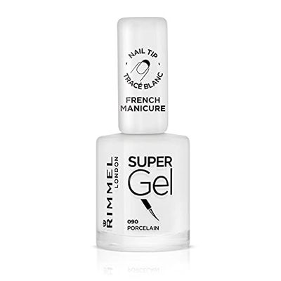 Rimmel - Vernis à Ongles Super Gel French Manicure - Couleur et Brillance - Longue Tenue - 090 Tip Whitener - 12ml