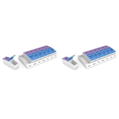 Ezy Dose Weekly AM/PM Pop-Out Pill Planner (Large) (Pack of 2)