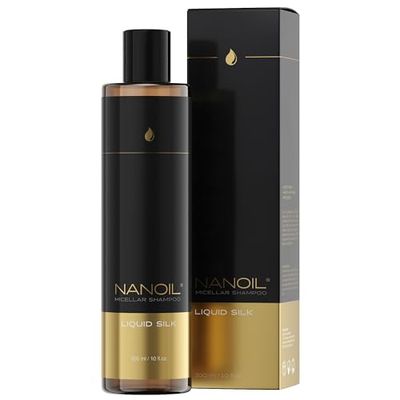 Micellärt Schampo Med Flytande Silke Nanoil Liquid Silk Micellar Shampoo 300ml - Micellärt Schampo Rikt på Flytande Silke, Lenhet och Mjukhet, Tålighet, Rent Hår och Hårbotten
