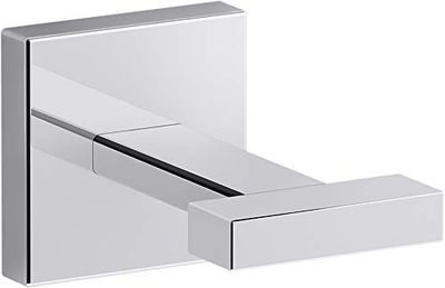 Kohler K-23290-CP - Ganchos cuadrados para bata, cromo pulido