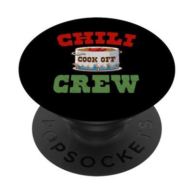 Chili Cook Off Crew Cocina picante Divertido Festival de chile Cocinero PopSockets PopGrip Adhesivo