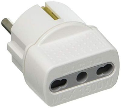 bticino S3625D adaptador de tomada elétrica - adaptador de tomada branco