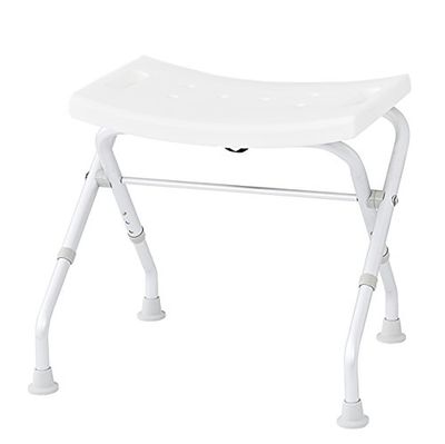 Ridder A0050301 - Sgabello pieghevole da bagno, colore: Bianco