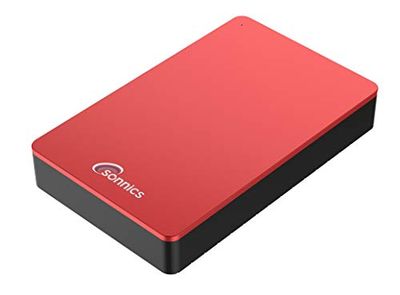 Sonnics 320GB USB 3.0 Externos Desktop Duros Discos por Ventanas PC, Mac, Smart TV, Xbox One & PS4, Rojo