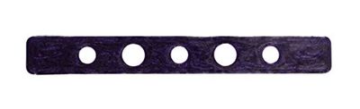 Caravan Purple Enamel Metal Automatic Tight Barrette Open French Hand