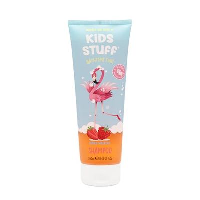 Kids Stuff Berry Mallow Kids Shampoo | Fruity Berry Scent & Playful Squeezy Tube Format | For Soft & Detangled Hair | With Nourishing Natural Marshmallow Extract | Dermatologically Tested | 250ml