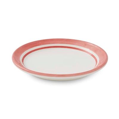 Potter's Stripe Set of 4 Bread Plates, Red