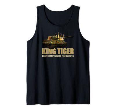 King Tiger II Panzer Tank WW2 Tanques militares alemanes Camiseta sin Mangas
