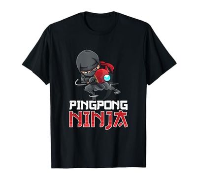 Pingpong Ninja Ping Pong Giocatore di pingpong Maglietta