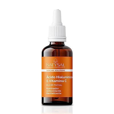 Elixir Facial à l'Acide Hyaluronique et à la Vitamine C Natysal 20 ml Régénération Cellulaire de la Peau