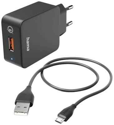 Qualcomm® Snellader met micro-USB-oplaadkabel 19,5 W, 1,5 m