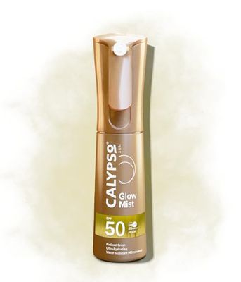 Calypso Glow Mist SPF50 | Radiant Skin Glow Finish, Protective Sun Spray, Water Resistant, Non Sticky Transparent Sunscreen, High UVA & UVB Protection, 100ml