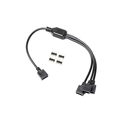 EK Water Blocks Compatible EK-Loop D-RGB Splitterkabel, 3-fach - Schwarz