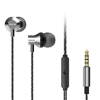 SŁUCHAWKI DOKANAŁOWE Z MIKROFONEM - AIWA ESTM-50SL