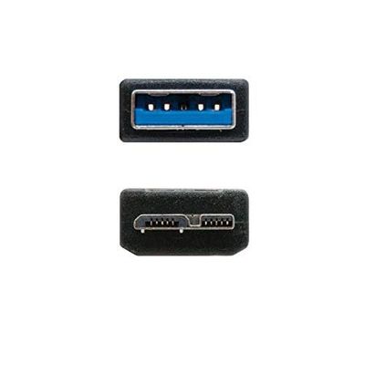 Levitantes Câble USB 3.0 type a/m-Micro b/m, longueur 1 m, couleur noir, transfert de données rapide et fiable. *