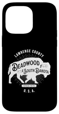 Deadwood South Dakota USA Bison Design Souvenir Case for iPhone 14 Pro Max